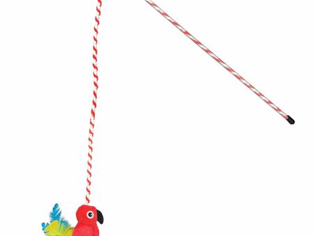 Multipet Margaritaville(R) Parrot Wand Cat Toy 18  Fashion