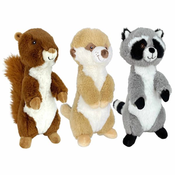 Multipet Eco Prairie Dog Plush Dog Toy Assorted Animals 9.5  Hot on Sale