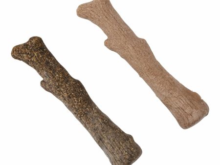 Petstages Dogwood Wood Alternative Dog Chew Toy Original Calming Medium 2pc Fashion