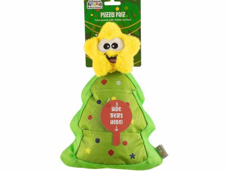 Nina Ottosson Puzzle Palz Christmas Tree Interactive Dog Toy Green For Discount