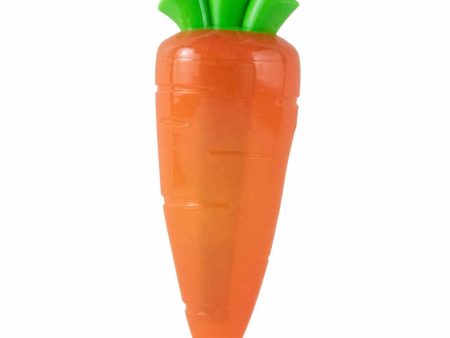 Petstages Crunch Veggies Carrot Dog Toy Orange Large Hot on Sale