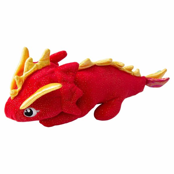 SnugArooz Fire the Dragon Plush Dog Toy 12  For Sale