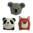 Multipet Minipet Latex Round Animals Dog Chew Toy Assorted Animals 2.5  Online Sale