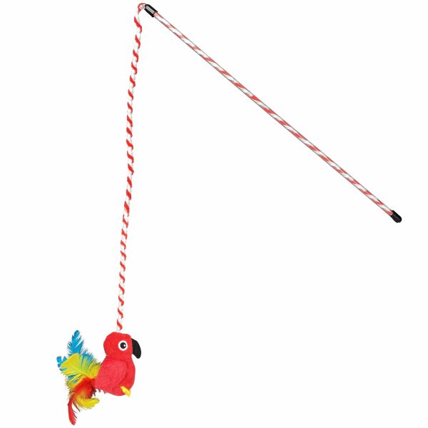 Multipet Margaritaville(R) Parrot Wand Cat Toy 18  Fashion