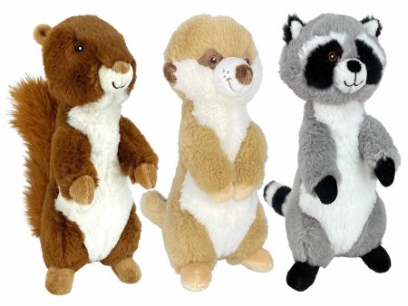 Multipet Eco Prairie Dog Plush Dog Toy Assorted Animals 9.5  Hot on Sale