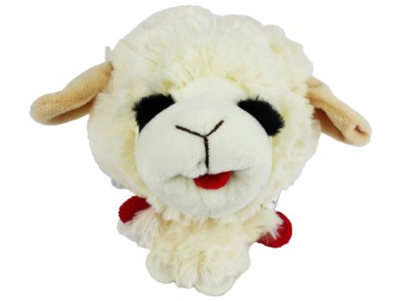 Multipet Lamb Chop Knobby Noggins Plush Dog Toy 5  For Sale