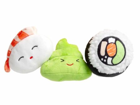 Pearhead Sushi Dog Toy Set 3pc For Cheap