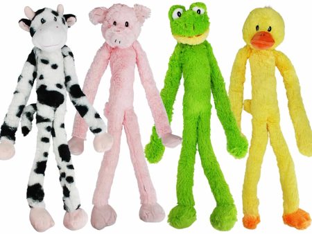 Multipet Minipet Swingin  Slevin Plush Dog Toy Assorted Animals 12  Cheap