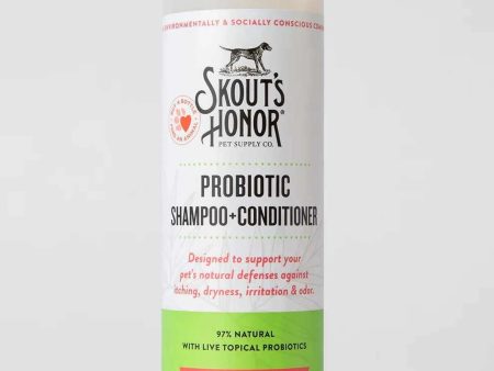 Skout s Honor Probiotic Shampoo + Conditioner Sunkissed Coconut 16oz Online now