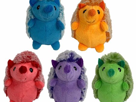 Multipet Minipet Hedgehog Plush Dog Toy Assorted Colors 4  Online Hot Sale