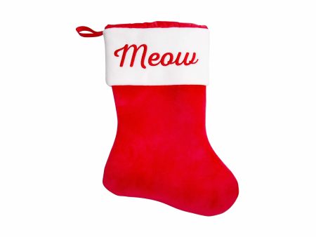 Pearhead Meow Christmas Stocking Fashion