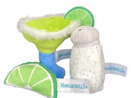 Multipet Margaritaville(R) Margarita Salt Lime Cat Toy Assorted 5.75  3pk Sale