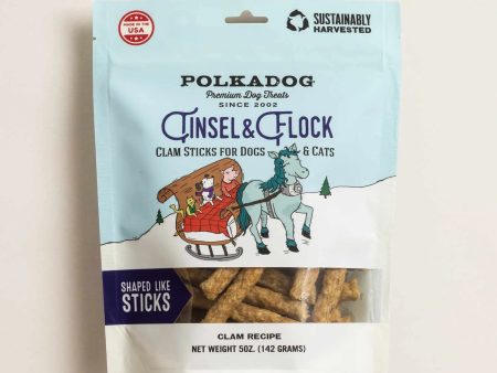 Polkadog Holiday Pouch: Tinsel & Flock (Clam) 5oz Hot on Sale