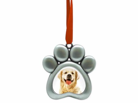 Pearhead Pawprints Metal Ornament Online Sale