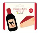 Pearhead Wine and Cheese Cat Toy Set 2pc Online Sale