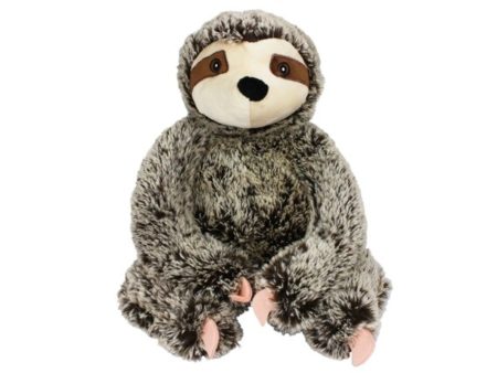 Multipet Jumbo Sitting Sloth Plush Dog Toy 14  Supply