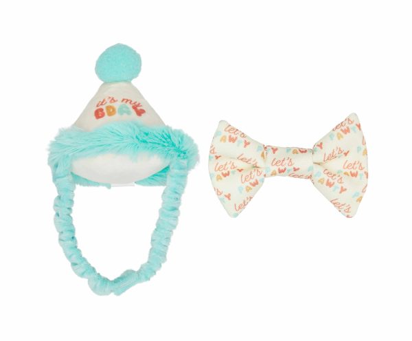 Pearhead Happy Purrday Cat Hat And Bowtie Set 2pc Online Sale