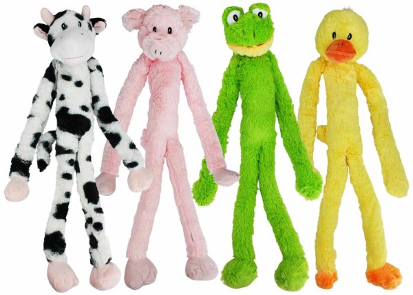 Multipet Minipet Swingin  Slevin Plush Dog Toy Assorted Animals 12  Cheap