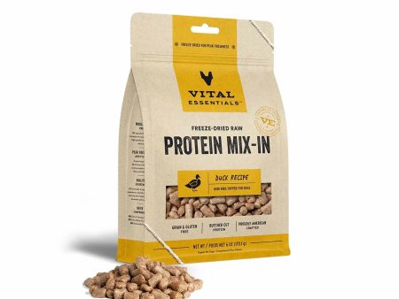 Vital Essentials(R) Freeze-Dried Raw Duck Protein Mix-In Meal Topper for Dogs Online now