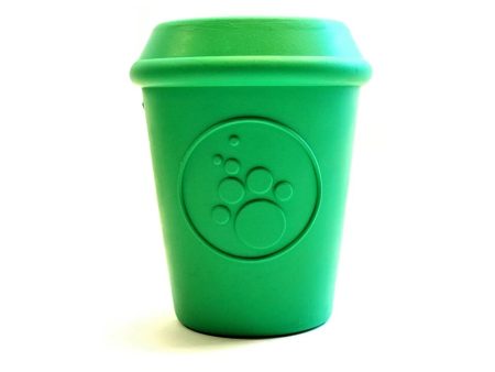 SodaPup Rubber Coffee Cup Durable Dog Chew Toy Online now