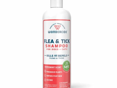 Wondercide Flea & Tick Shampoo for Dogs + Cats - 12oz. liquid shampoo - Peppermint For Cheap