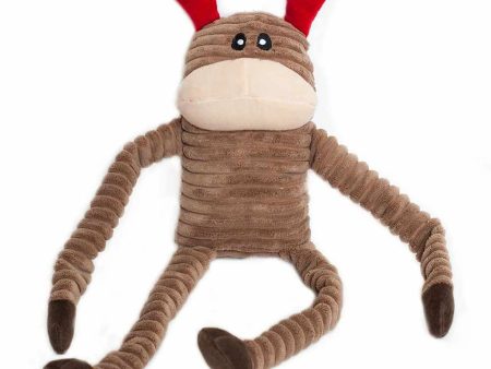 ZippyPaws Holiday Crinkle Reindeer Plush Dog Toy For Cheap