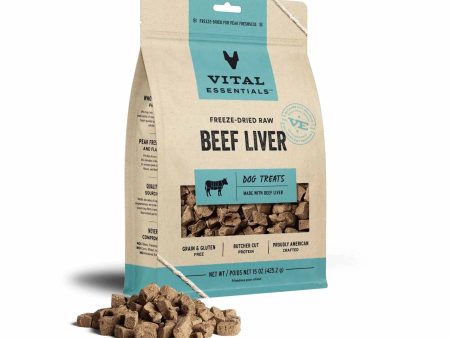 Vital Essentials(R) Freeze-Dried Raw Beef Liver Dog Treats, 15 oz Cheap