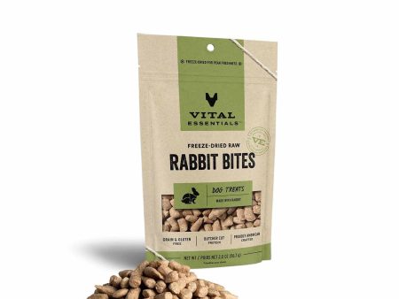 Vital Essentials(R) Freeze-Dried Rabbit Bites Dog Treats, Online Hot Sale