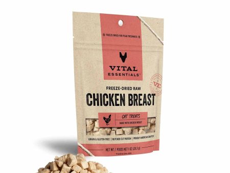 Vital Essentials(R) Freeze-Dried Chicken Breast Cat Treats, 1 oz Online now