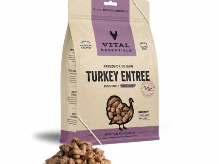 Vital Essentials(R) Freeze-Dried Raw Turkey Entree Dog Food Mini Nibs, Online Hot Sale