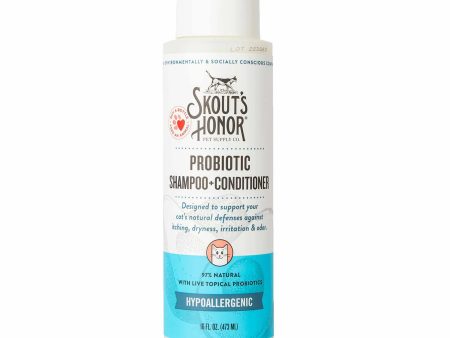 Skout s Honor Cat Probiotic Shampoo + Conditioner Fragrance-Free 16oz Online