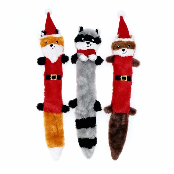 ZippyPaws Holiday Skinny Peltz Plush Dog Toy Large 3pk Online Hot Sale