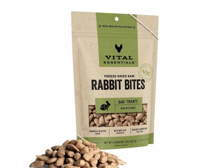 Vital Essentials(R) Freeze-Dried Rabbit Bites Dog Treats, Supply