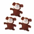 ZippyPaws Miniz 3 Pack- Monkeys Hot on Sale