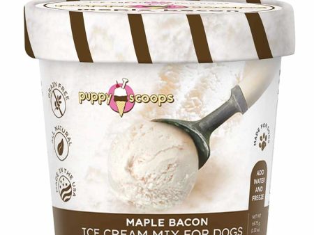 Puppy Cake Puppy Scoops Ice Cream Mix Maple Bacon Cup Small 2.32oz Supply