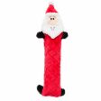 ZippyPaws Holiday Jigglerz(R) Santa Plush Dog Toy Supply