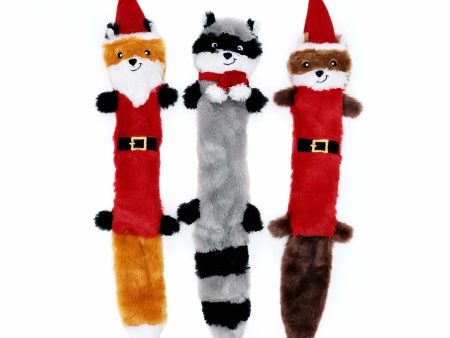 ZippyPaws Holiday Skinny Peltz Plush Dog Toy Large 3pk Online Hot Sale