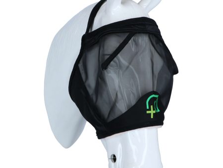 Agradi Horse Masque Anti-Mouches Fine Mesh sans Oreilles Noir For Sale