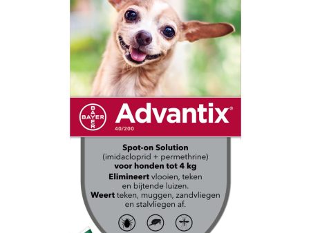 Advantix 40 200 Spot-On Chien <4kg For Sale