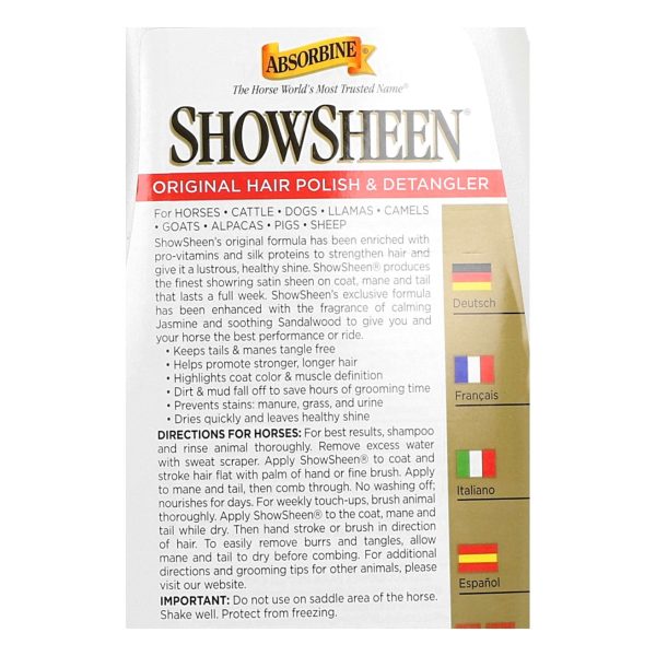 Absorbine Démêlant Showsheen For Sale