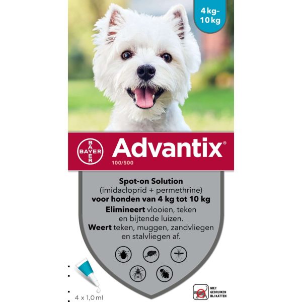 Advantix 100 500 Spot-On Chien 4-10kg Online Sale