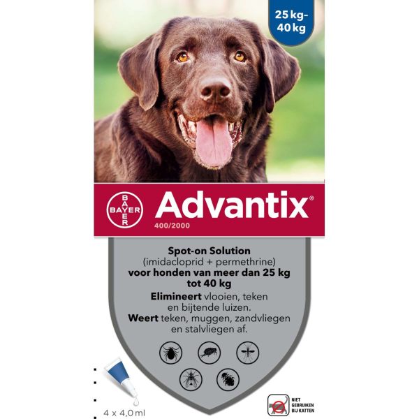 Advantix 400 2000 Spot-On Chien 25-40kg For Sale