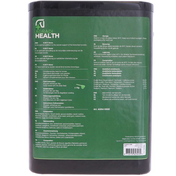 Agradi Health HMP Horse Toux, Bronchite For Discount