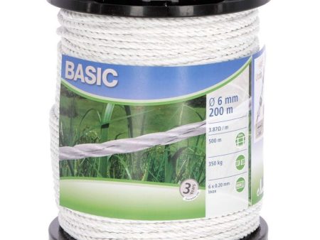 Ako Cordon de Clôture Basic 200m Blanc Supply