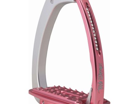 Tech Stirrups Stijgbeugels Venice Sloped Evo Swarovski Zilver Roze on Sale