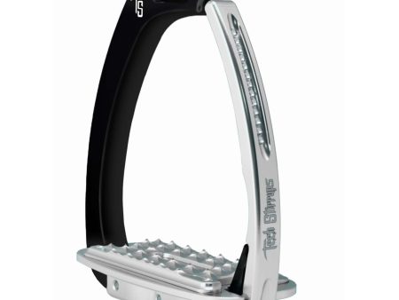 Tech Stirrups Stijgbeugels Venice Sloped Evo Swarovski Zwart Zilver Fashion