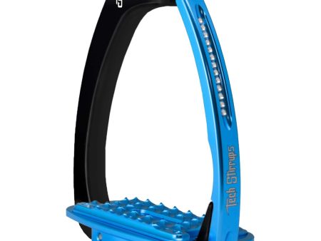 Tech Stirrups Stijgbeugels Venice Sloped Evo Swarovski Zwart Blauw Online