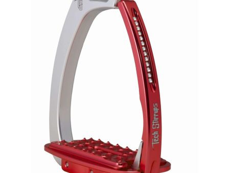 Tech Stirrups Stijgbeugels Venice Sloped Evo Swarovski Zilver Rood Supply