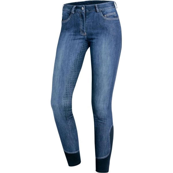 Schockemöhle Rijbroek Equinox Delphi Jeans Full Grip Jeans Blauw For Sale