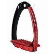 Tech Stirrups Stijgbeugels Venice Sloped Evo Swarovski Zwart Rood For Cheap